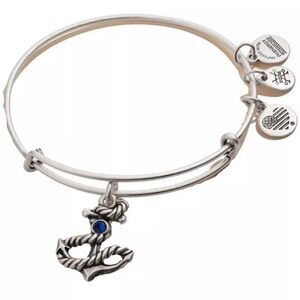 Alex And Ani Anchor Silver Bangle Bracelet